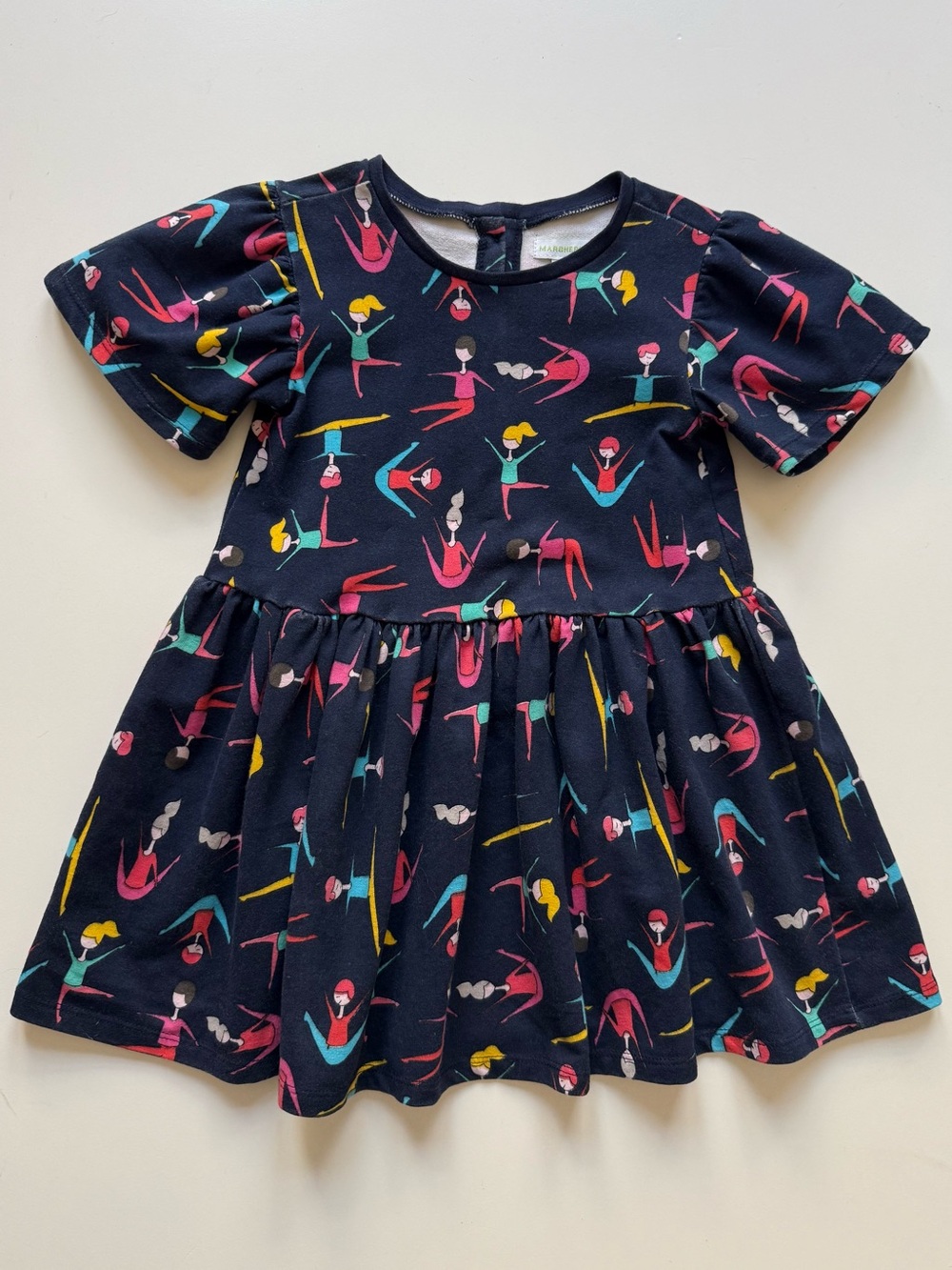 Margherita Kids Dancer Print Short Sleeve Tunic / Dress - Size 4Y